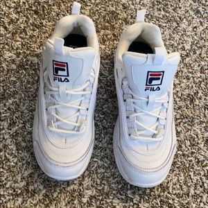 White FILA shoes